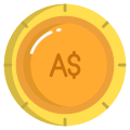 Dollar argent icon