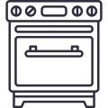 Oven stove icon