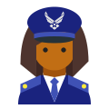 comandante-da-força-aérea-pele-feminina-tipo-5 icon