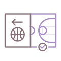Terrain de basket icon