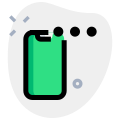 Smartphone loading or processing dots interface layout icon