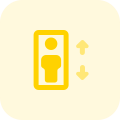 Lift logotype with up and down navigation icon