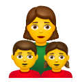 familia--mujer-niña-niño icon