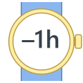 マイナス1時間 icon