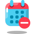 Menos calendário icon