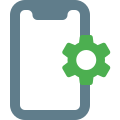 Smartphone advance feature setting and preferences icon