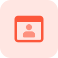 Online user social profile for web login icon