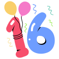 Number Balloons icon