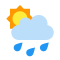 Parzialmente Nuvoloso Con Pioggia icon