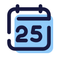 Kalender 25 icon