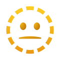 emoji con faccia a linea tratteggiata icon