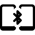 Bluetooth connectivity between two phones wireless layout icon