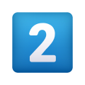 Tastenkappe-Ziffer-Zwei-Emoji icon