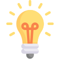 Bulb idea icon