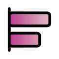 alignement-externe-édition-de-texte-creatype-filed-outline-colourcreatype-7 icon