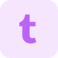 Tumblr a microblogging and social networking website icon