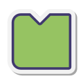 Светло-зеленый блок icon