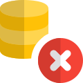 Delete files from secured database network layout icon