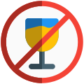 Alcohol forbidden for less than 18 years age restriction icon