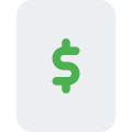 Money expenses management financial report file folder icon