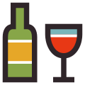 vino e bicchiere icon