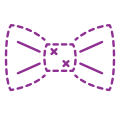 Filled Bow Tie icon