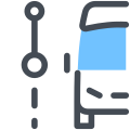 市バスの現在の停留所 icon
