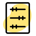 Abacus used as a learning tool in preschool icon
