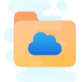 cartella cloud icon