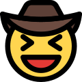 Grinning Squinting Cowboy icon