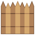 Barriera difensiva Legno icon