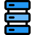 Modern high storage of a delicate server for enterprises icon