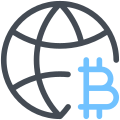 Bitcoin Globe icon