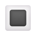 白い四角ボタンの絵文字 icon