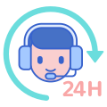 24 Hours Support icon