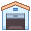 Garage ouvert icon