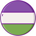 外部性别酷儿 LGBT Flaticons 线性颜色平面图标 icon