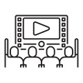 external-viewers-live-streaming-flaticons-lineal-flat-icons icon