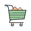 Carrito de la compra cargado icon