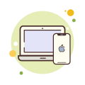 노트북과 아이폰-x icon
