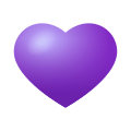 cœur violet icon