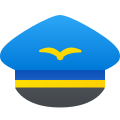 Sombrero del aire de pilotaje icon