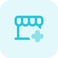 Pharmacy drug store isolated on a white background icon