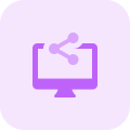 Share large contents from desktop computer to other devices icon