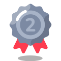 Second Place Ribbon icon