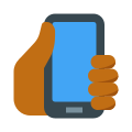 mano con smartphone-tipo-pelle-5 icon