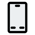 Basic smart phone features with classical button layout icon