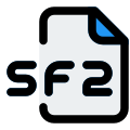 SF2 file extension is most commonly used for SoundFont sound bank files icon