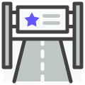 Road Banner icon