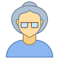 Person Old Female Skin Type 3 icon